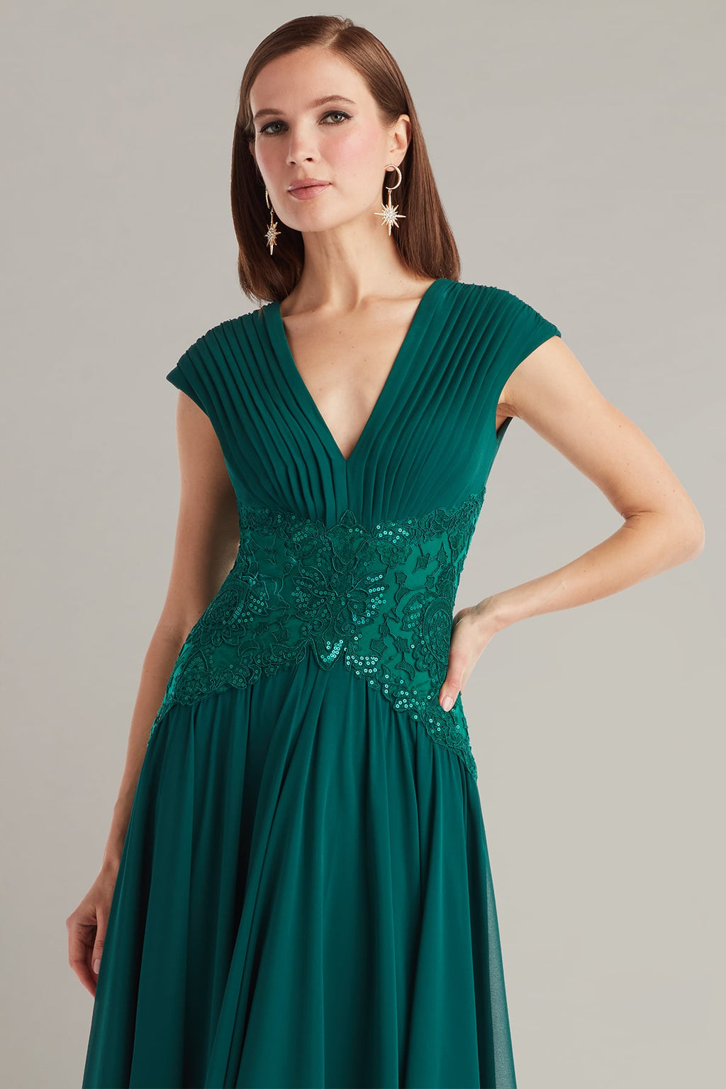 Nerina Embellished Midi Dress