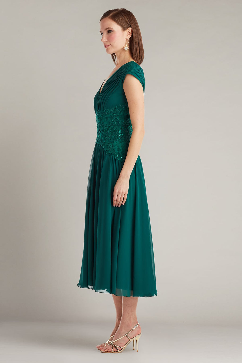 Nerina Embellished Midi Dress