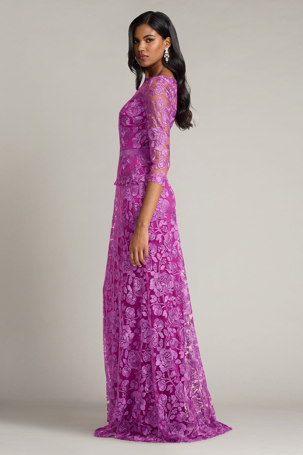 Carelle Embroidered Tulle Gown