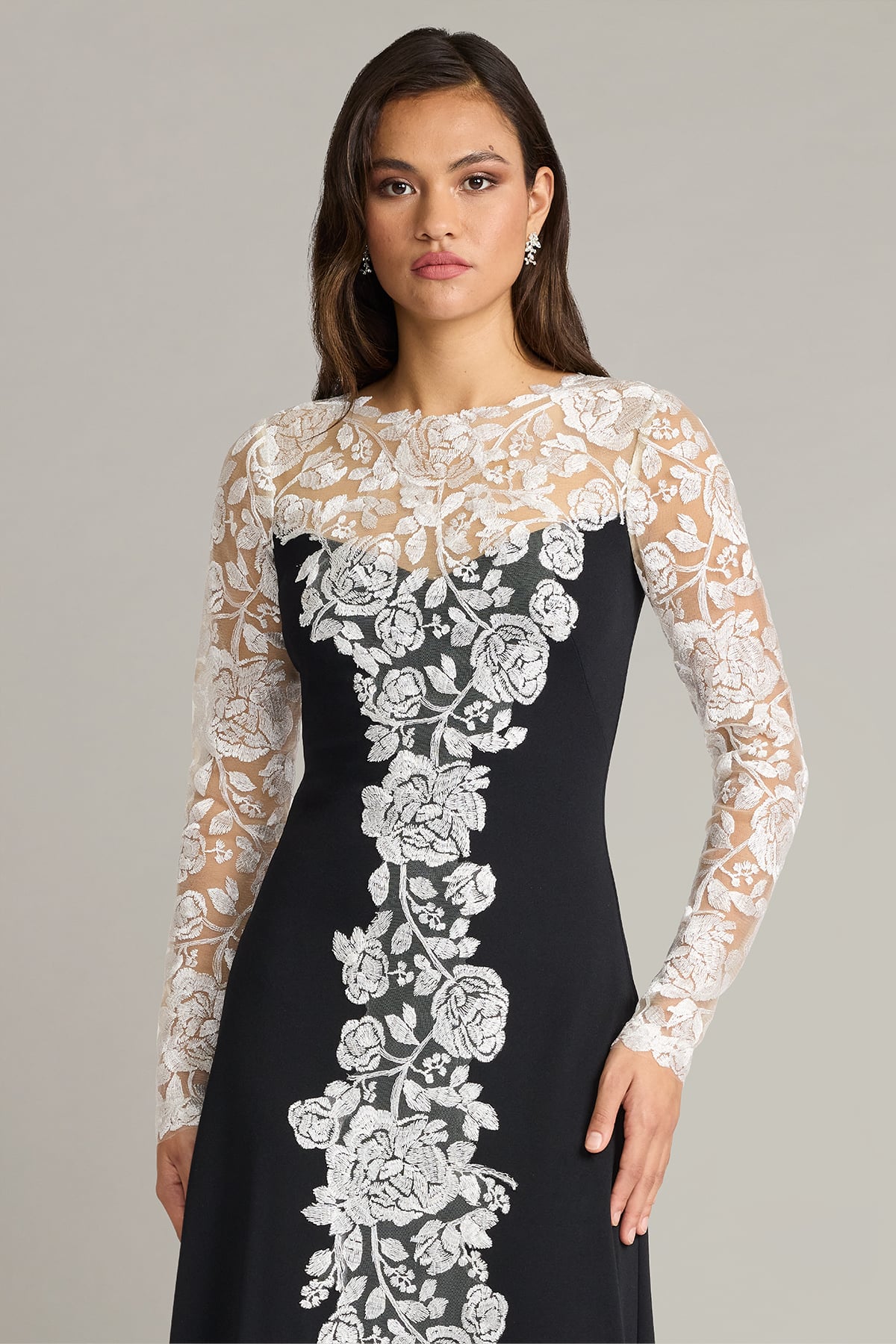 Kalico Embroidered Illusion Gown