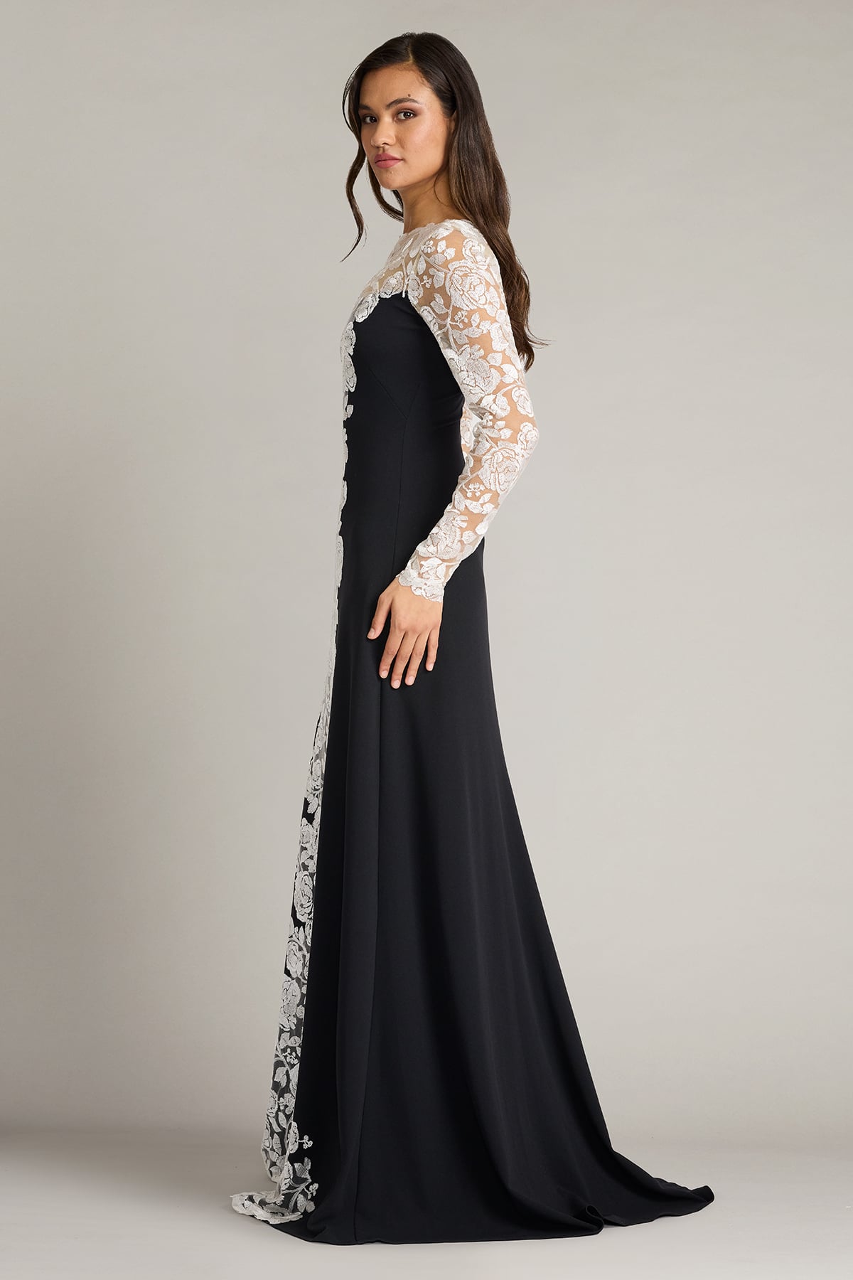 Kalico Embroidered Illusion Gown