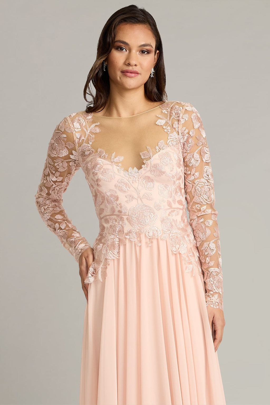 Lendon Embroidered Tulle Gown