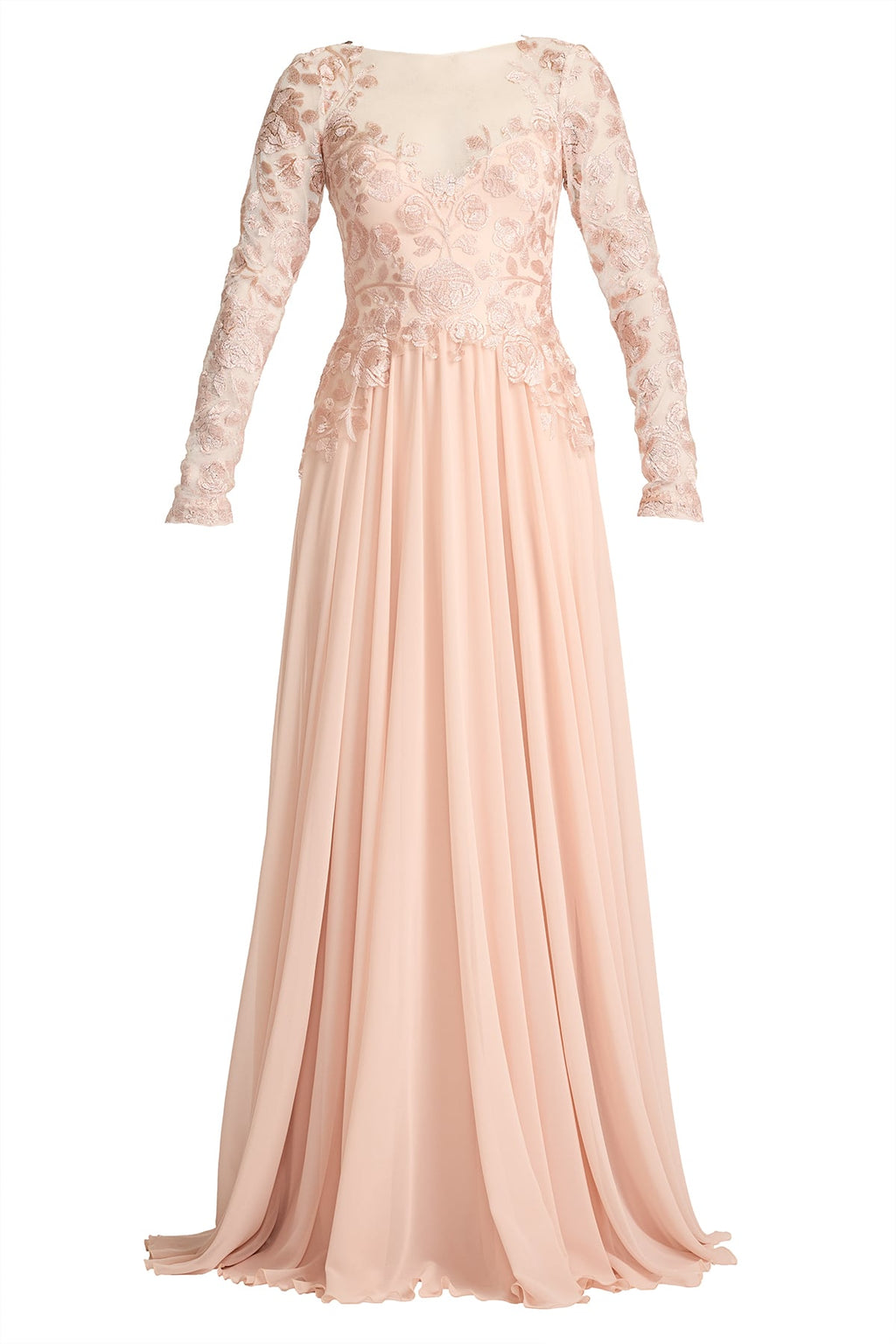 Lendon Embroidered Tulle Gown
