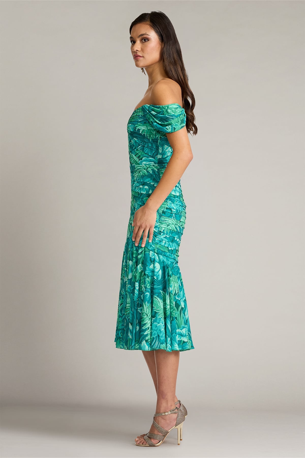 Cabbie Foliage Print Midi Dress Tadashi Shoji Official Online Boutique Cabbie Foliage Print Midi Dress Tadashi Shoji Official Online Boutique