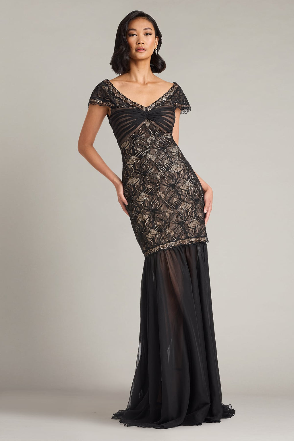 Sedora Orchid Lace Gown