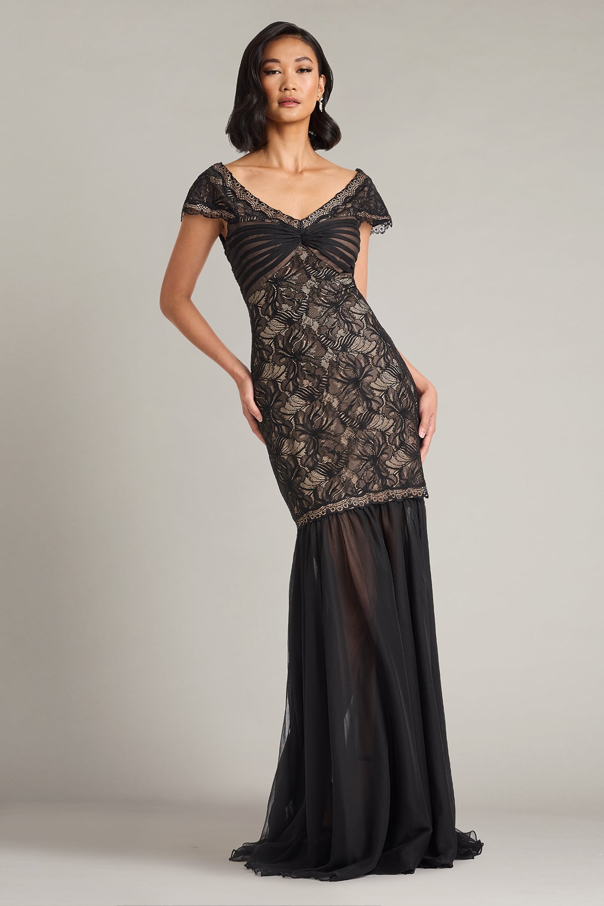 Sedora Orchid Lace Gown