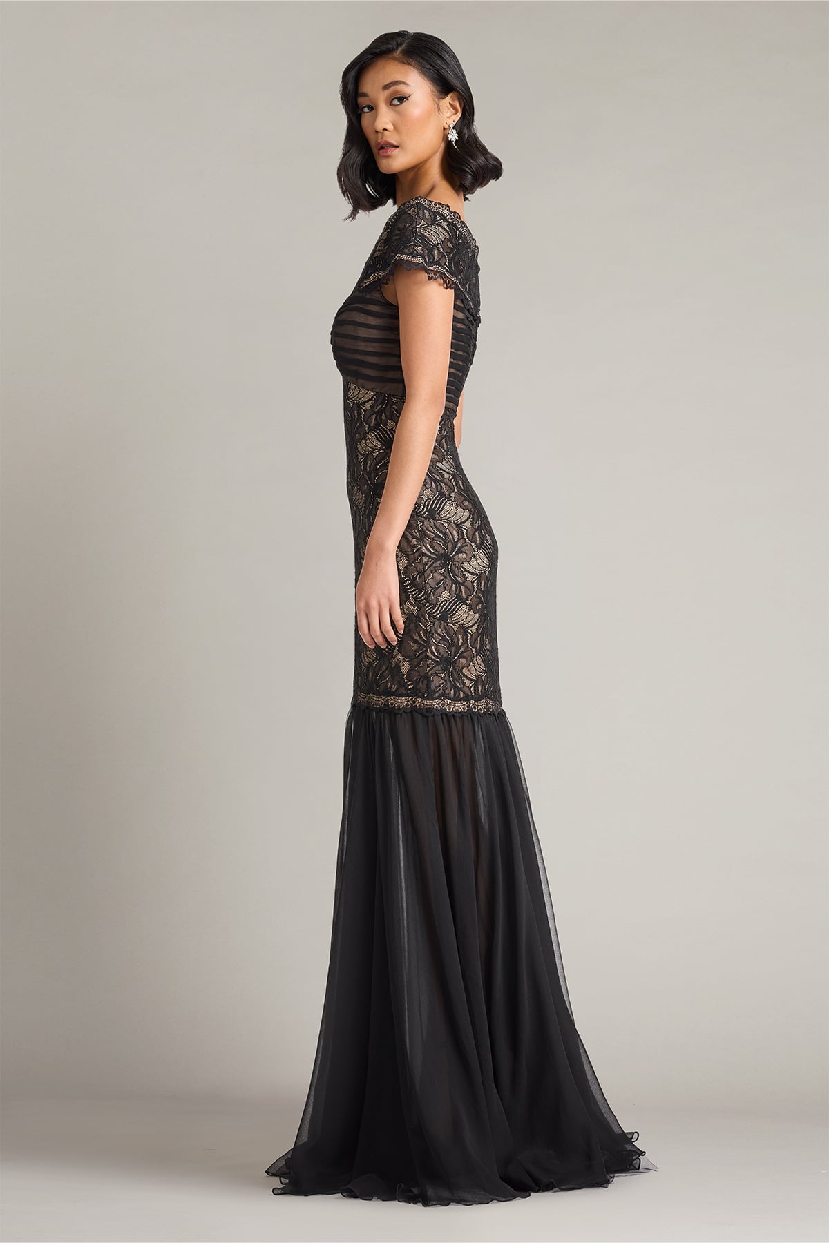 Sedora Orchid Lace Gown