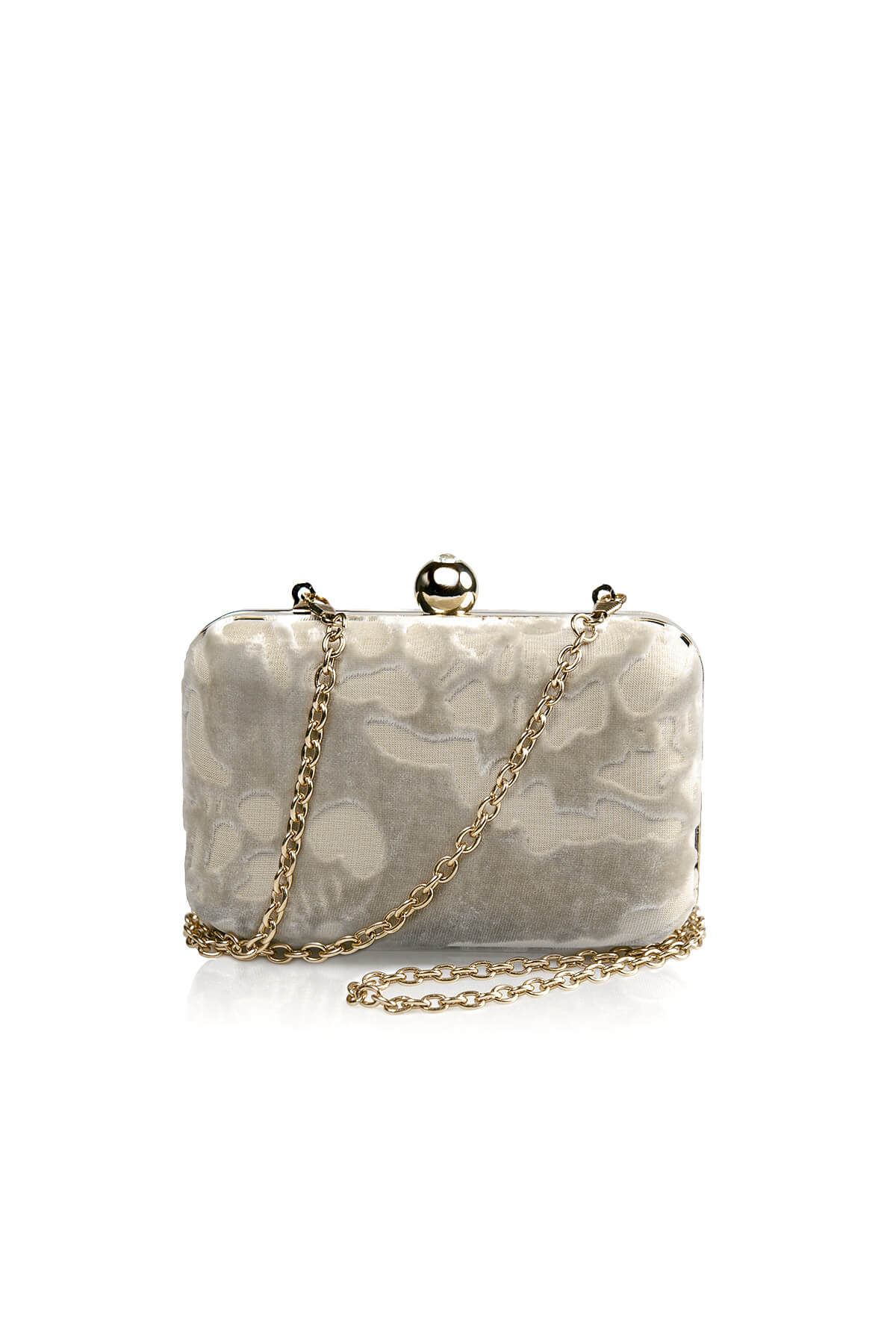 Cut Velvet Box Clutch