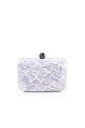 Corded Lace Contrast Box Clutch