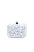 Corded Lace Contrast Box Clutch