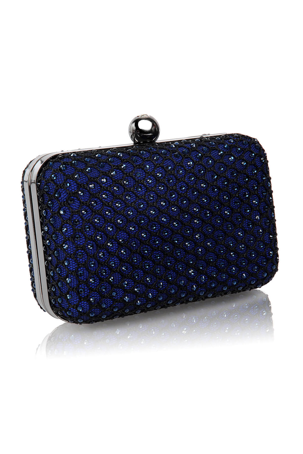 Diamanté Embellished Box Clutch