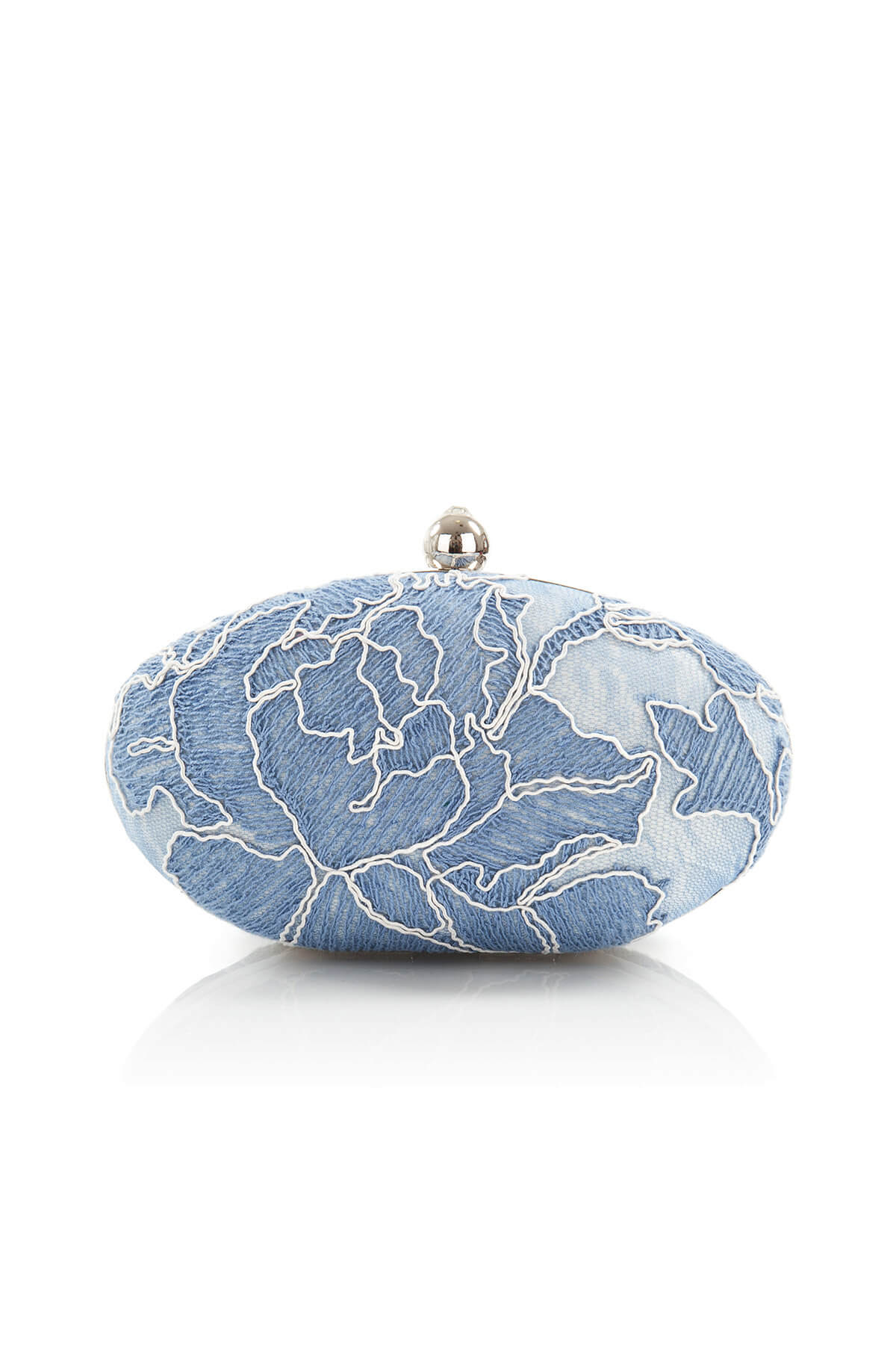 Tadashi Shoji - Peony Embroidered Oval Clutch