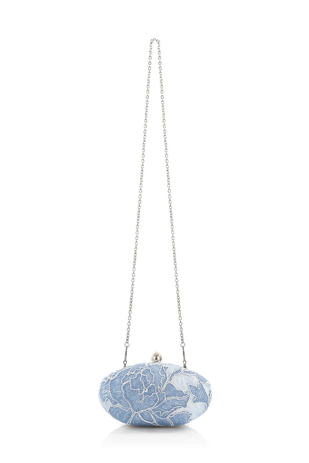 Tadashi Shoji - Peony Embroidered Oval Clutch