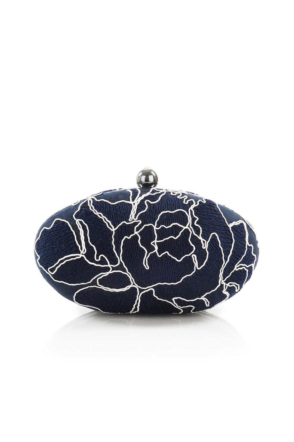 Tadashi Shoji - Peony Embroidered Oval Clutch