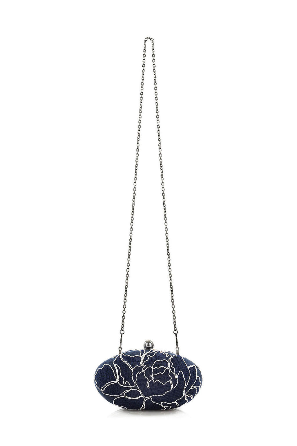 Tadashi Shoji - Peony Embroidered Oval Clutch