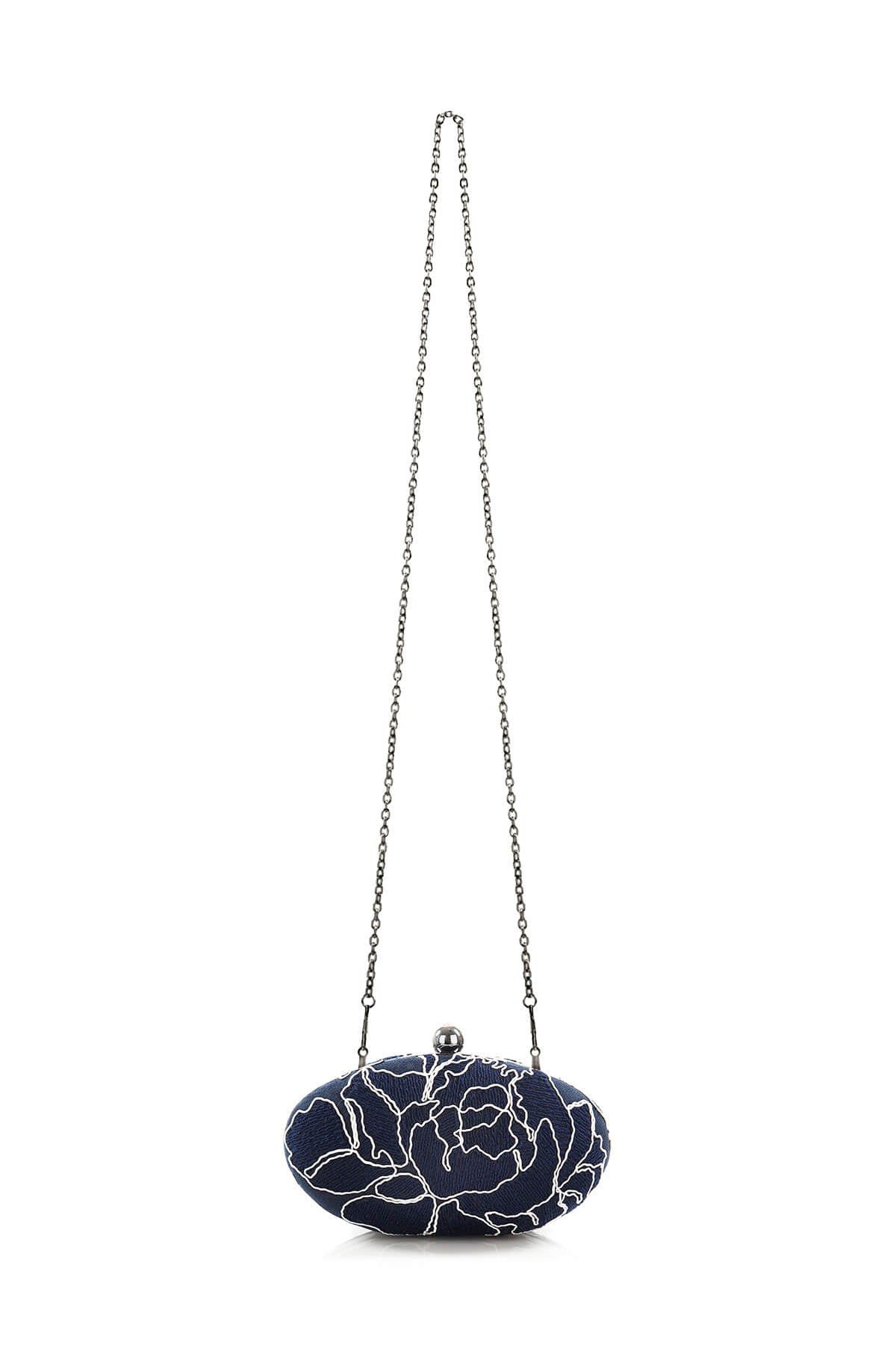 Tadashi Shoji - Peony Embroidered Oval Clutch