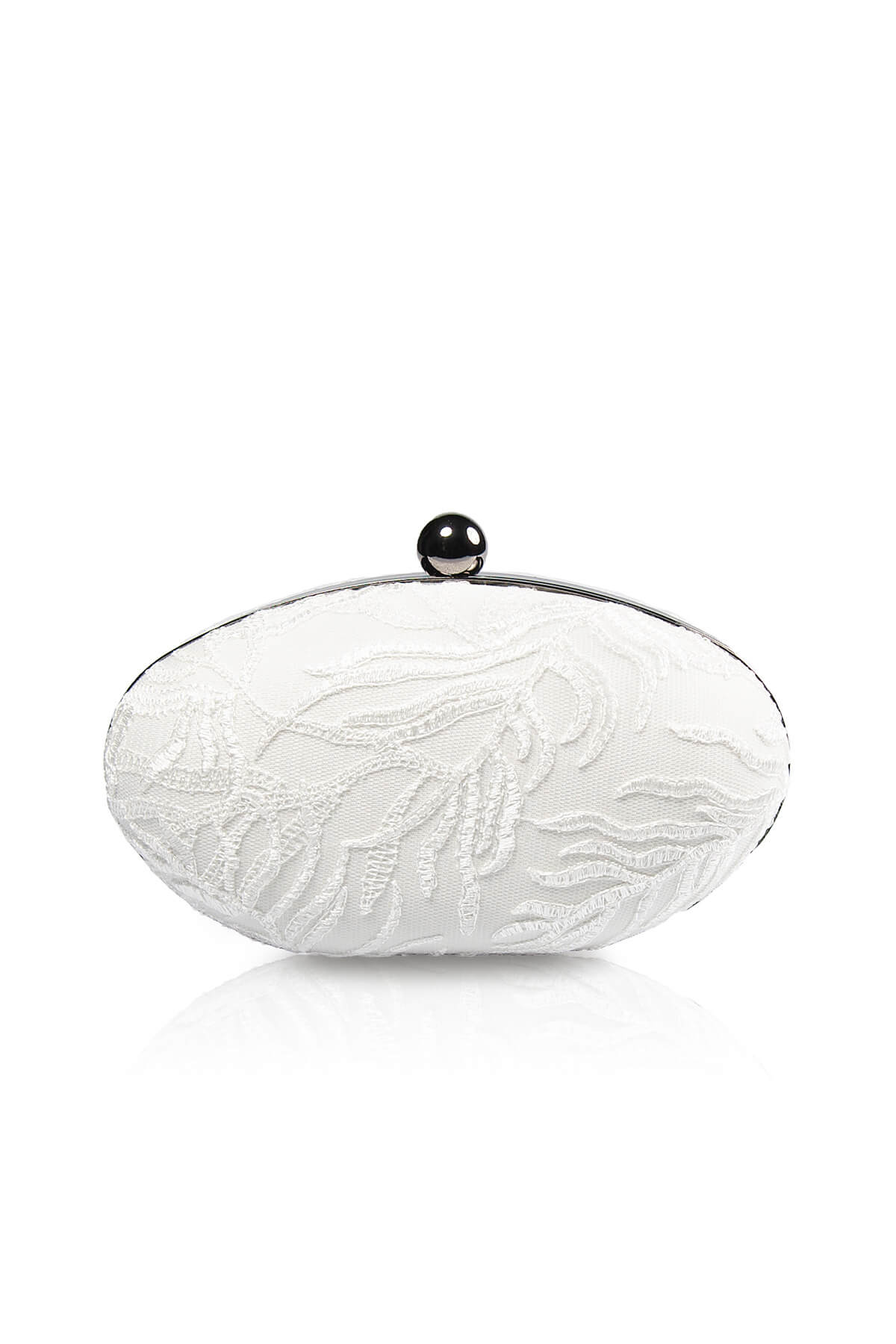 Vine Lace Oval Clutch