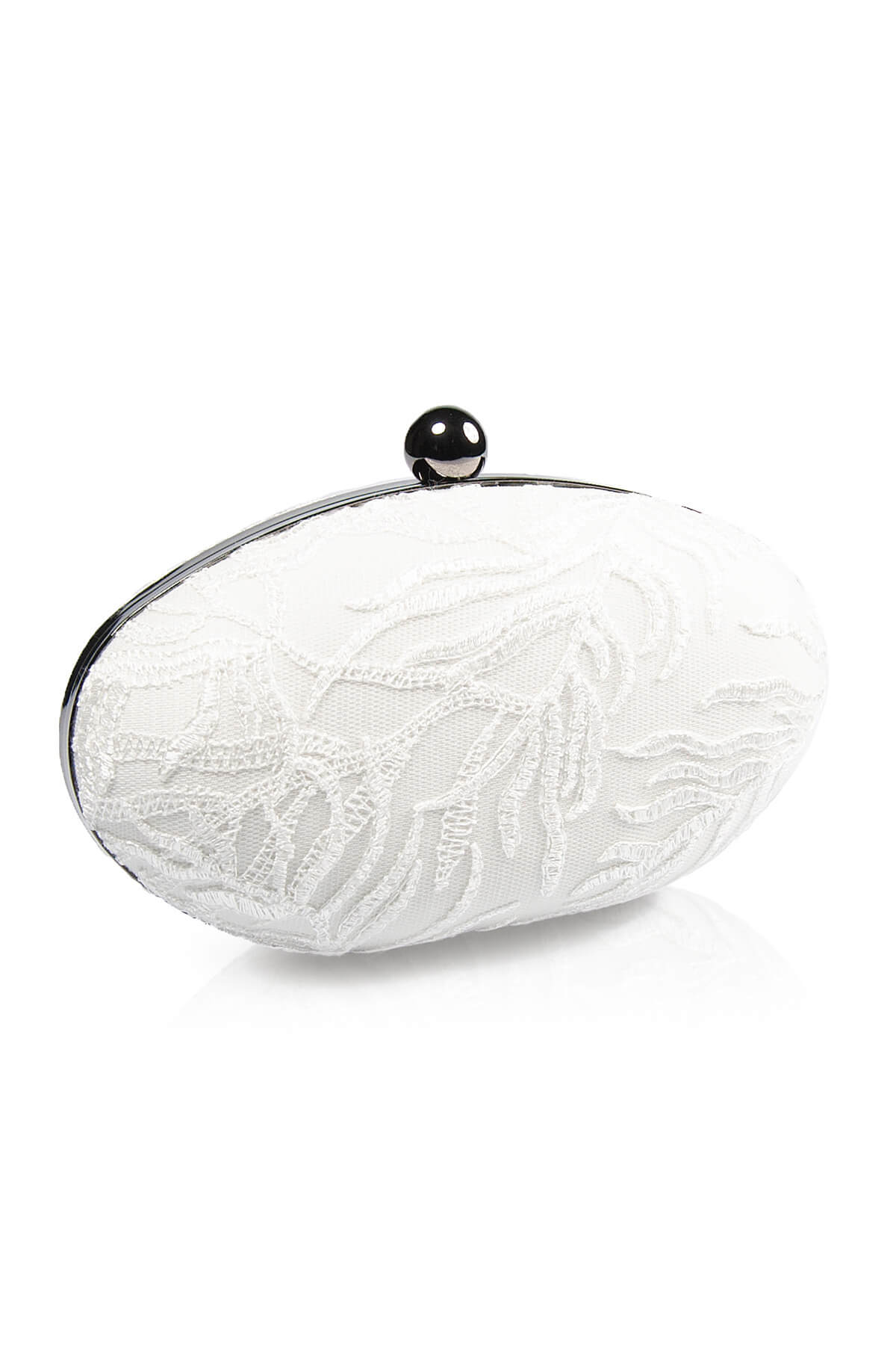 Vine Lace Oval Clutch