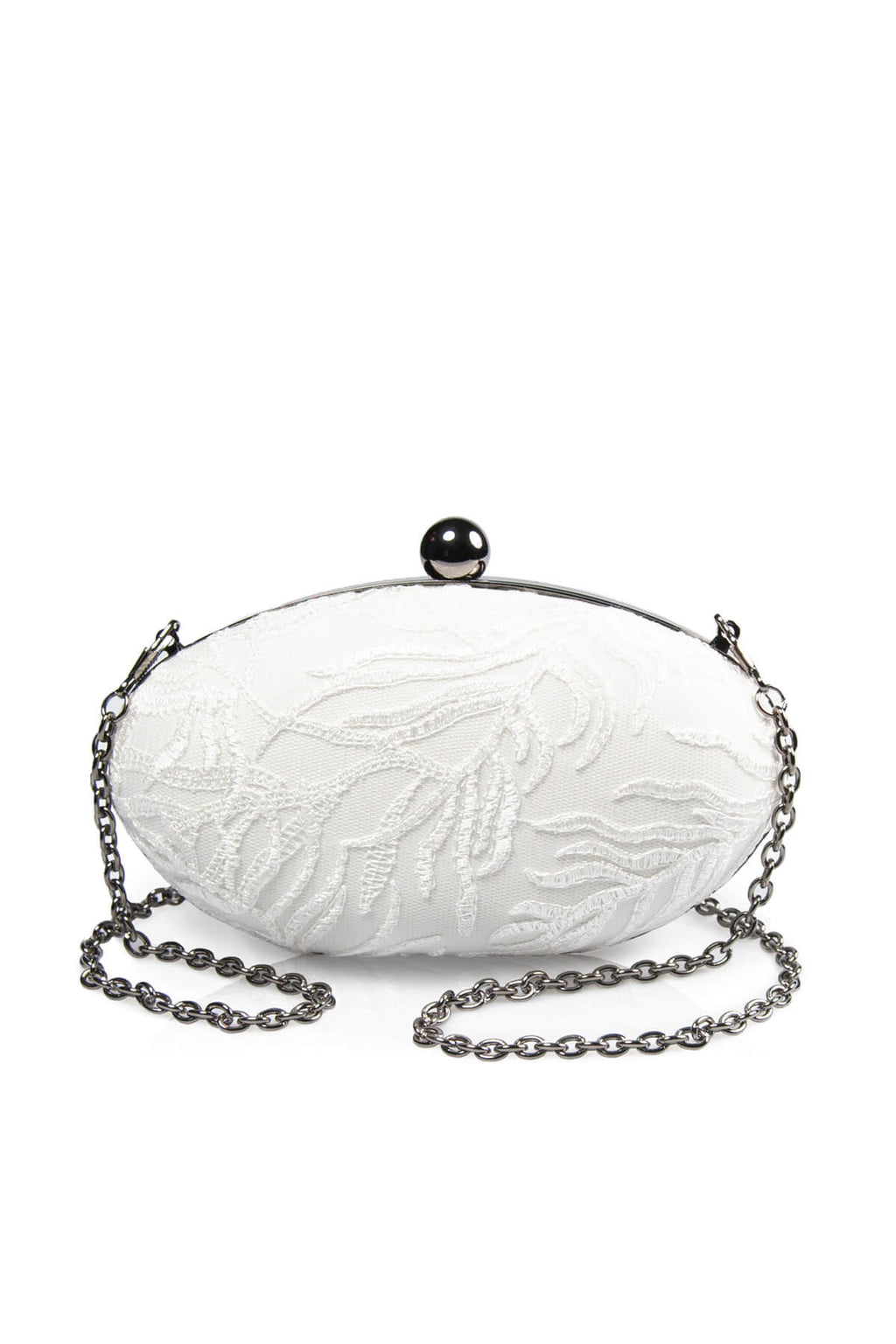 Vine Lace Oval Clutch