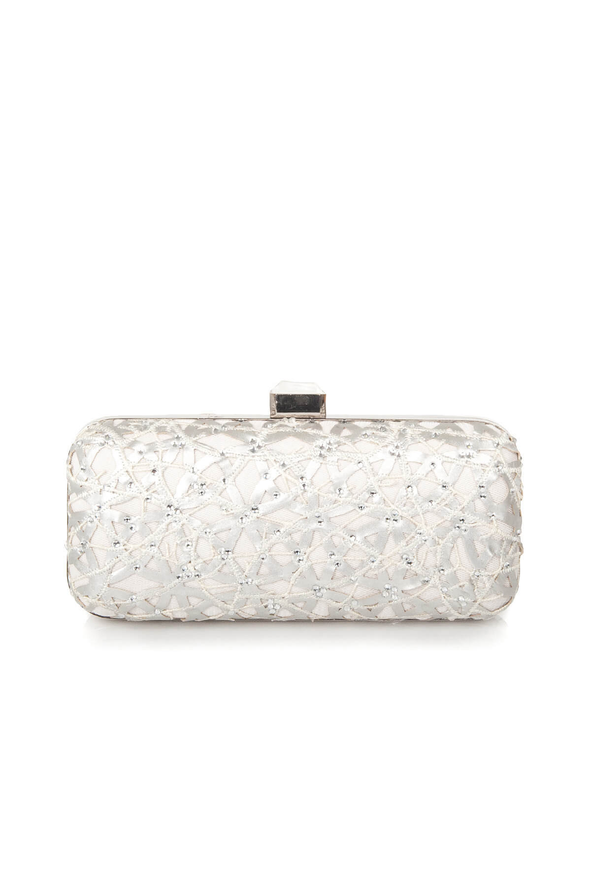 Tadashi Shoji - Embellished Leatherette Rectangle Clutch