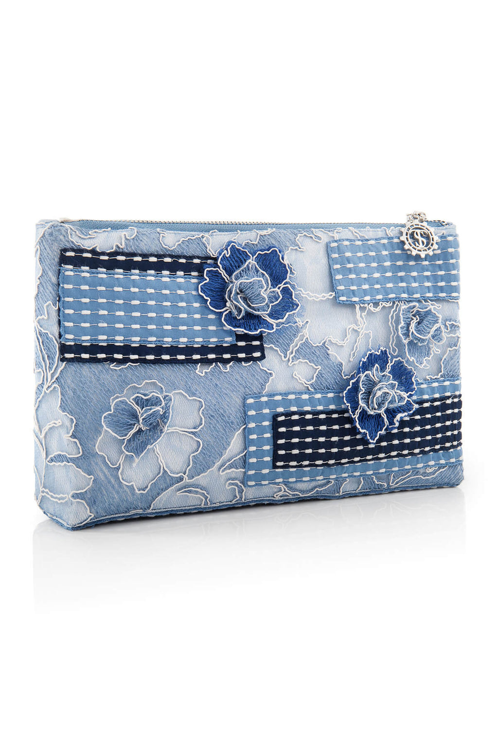Tadashi Shoji - Sashiko Stitched Peony Clutch
