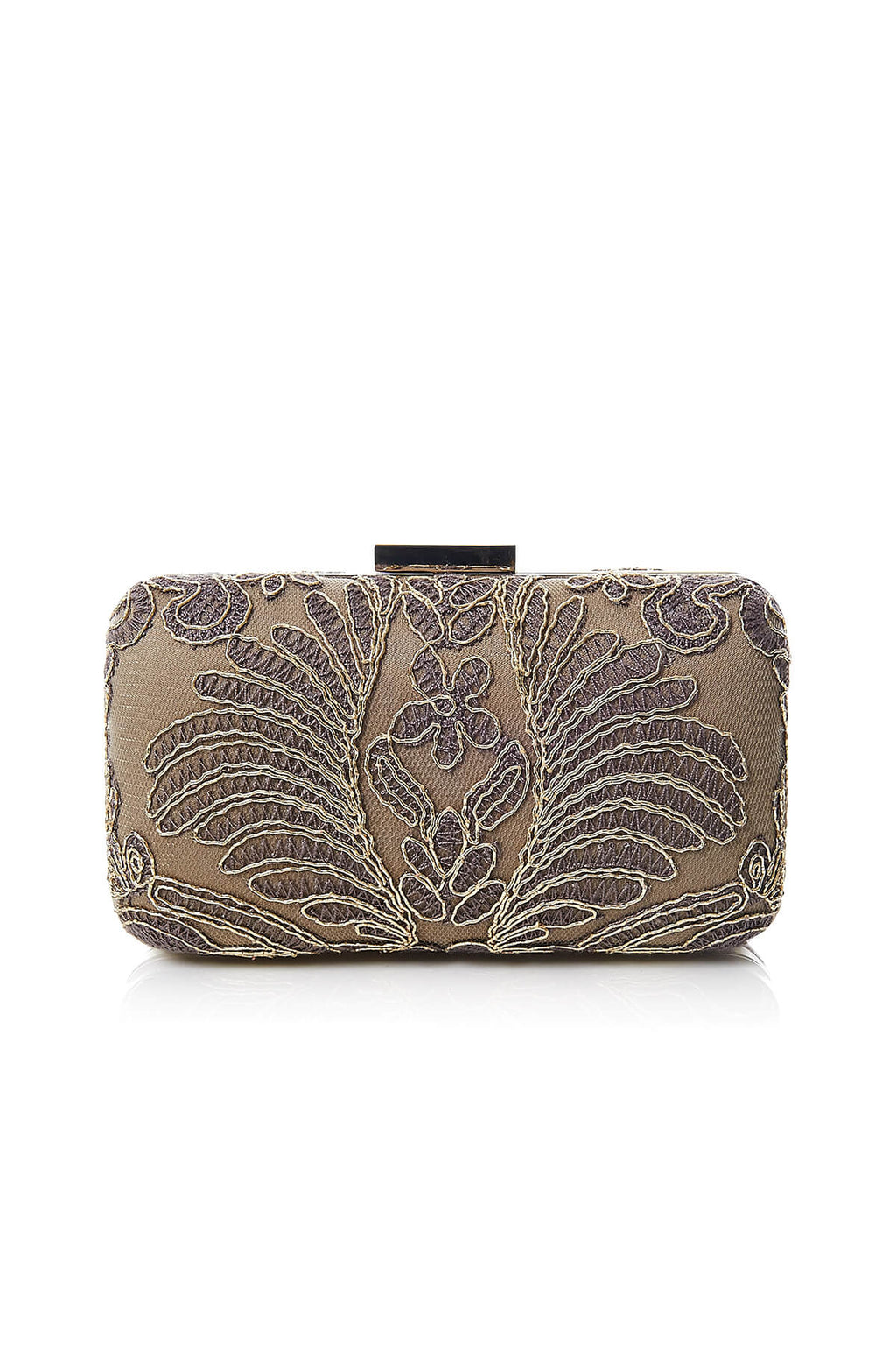 Tadashi Shoji - Corded Embroidery on Tulle Clutch