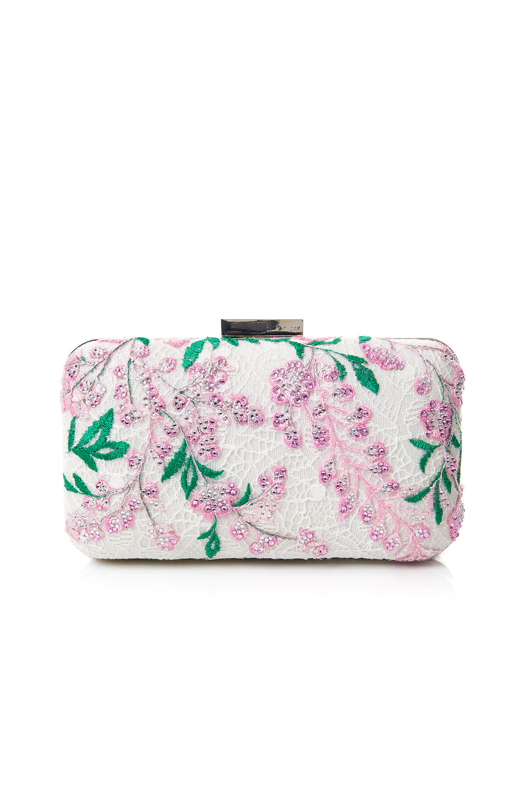 Tadashi Shoji - Beaded Wisteria-Motif Clutch