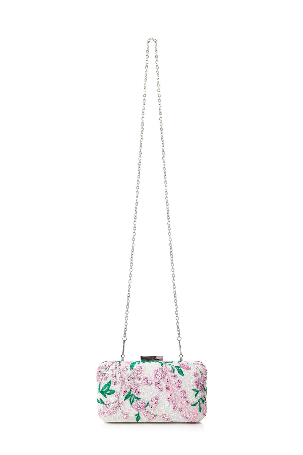 Tadashi Shoji - Beaded Wisteria-Motif Clutch