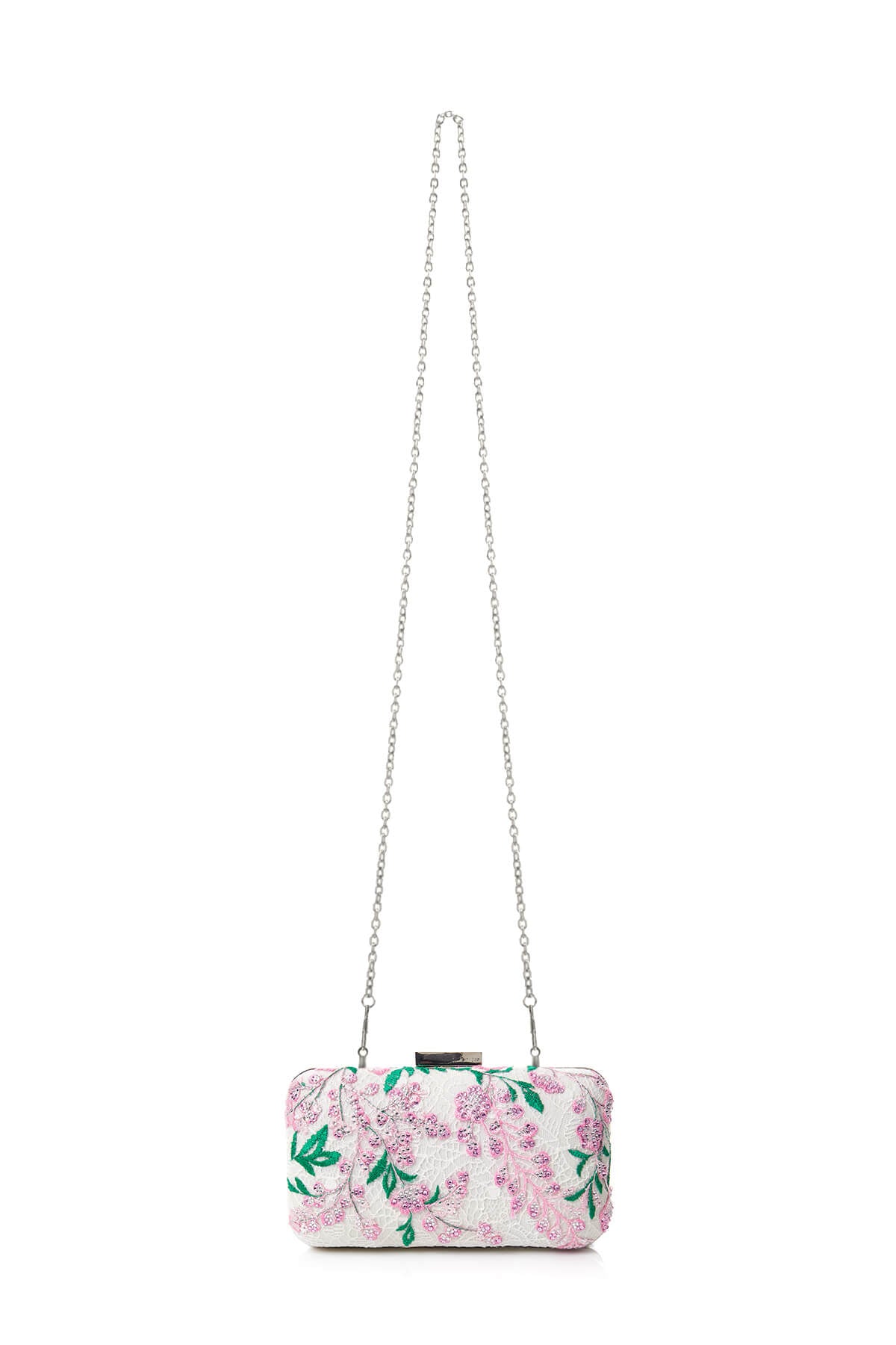 Tadashi Shoji - Beaded Wisteria-Motif Clutch