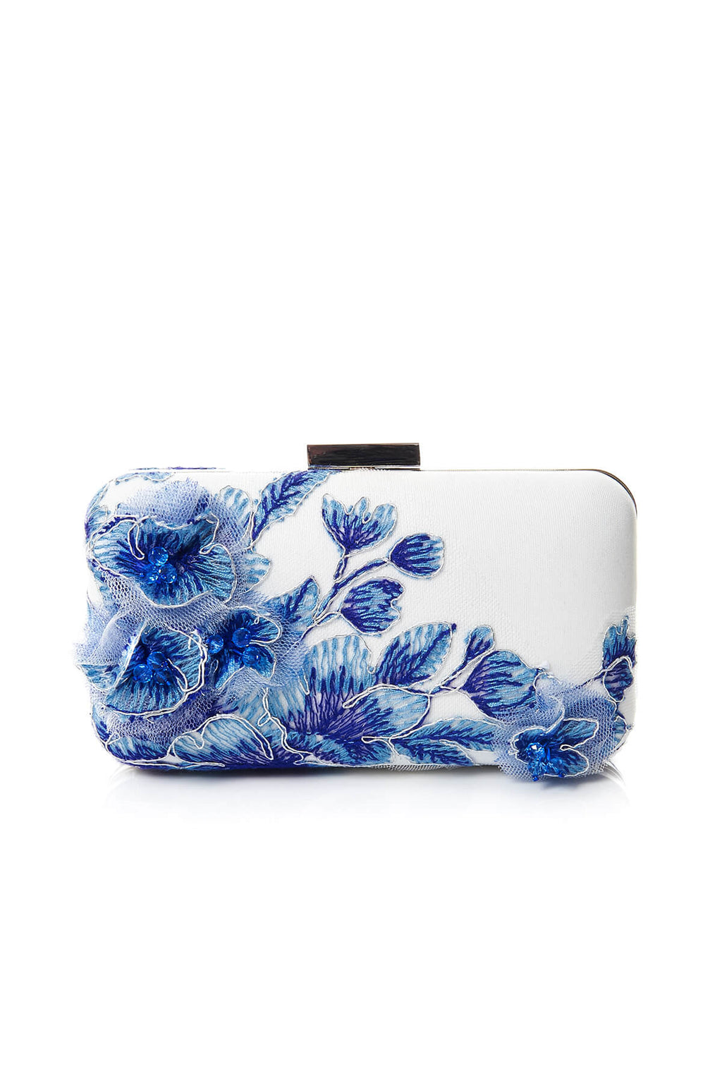 Tadashi Shoji - Embroidered 3D Blossom-Motif Clutch
