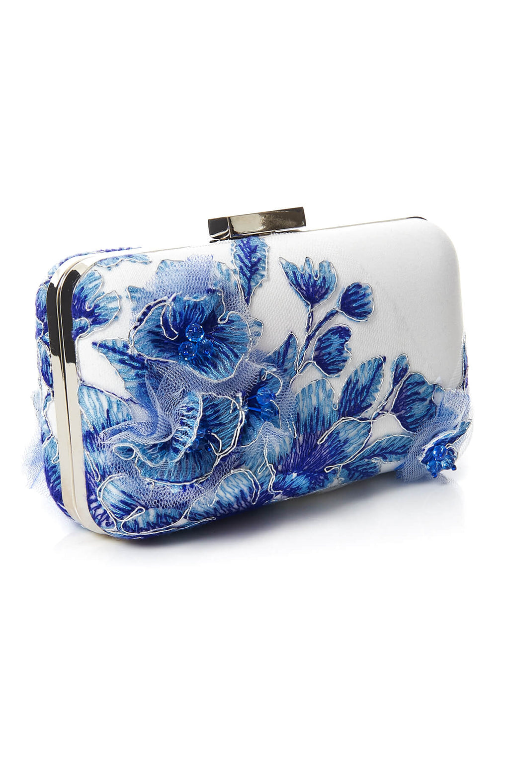 Tadashi Shoji - Embroidered 3D Blossom-Motif Clutch