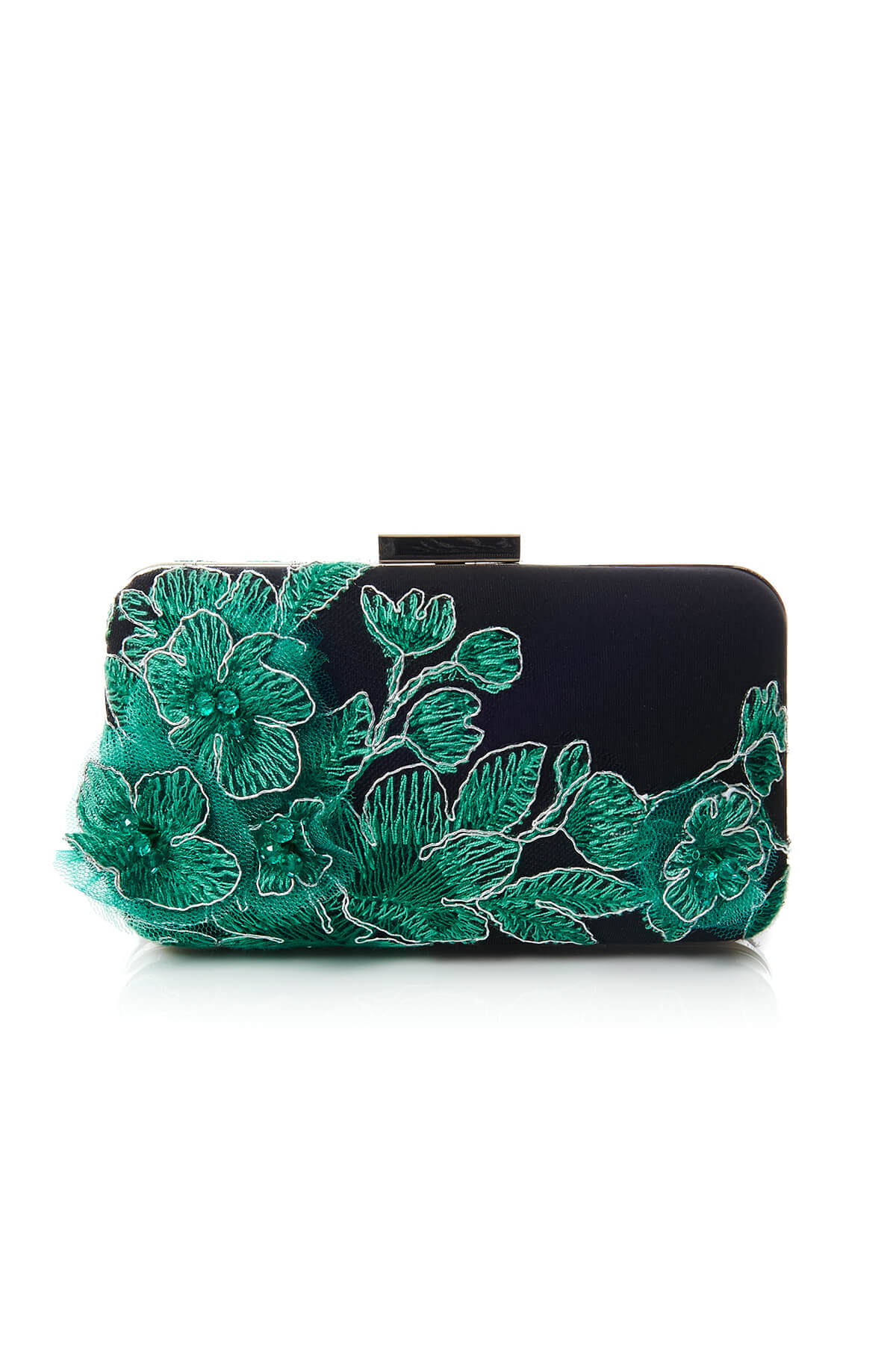 Tadashi Shoji - Embroidered 3D Blossom-Motif Clutch