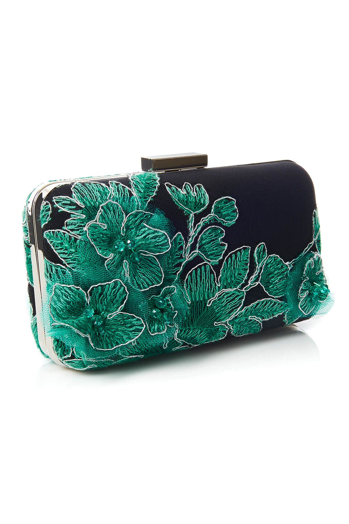 Tadashi Shoji - Embroidered 3D Blossom-Motif Clutch