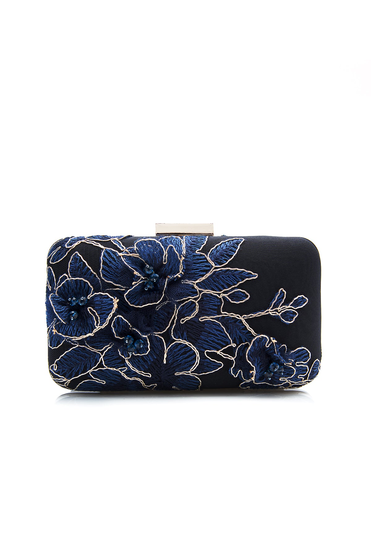 Tadashi Shoji - Embroidered 3D Blossom-Motif Clutch