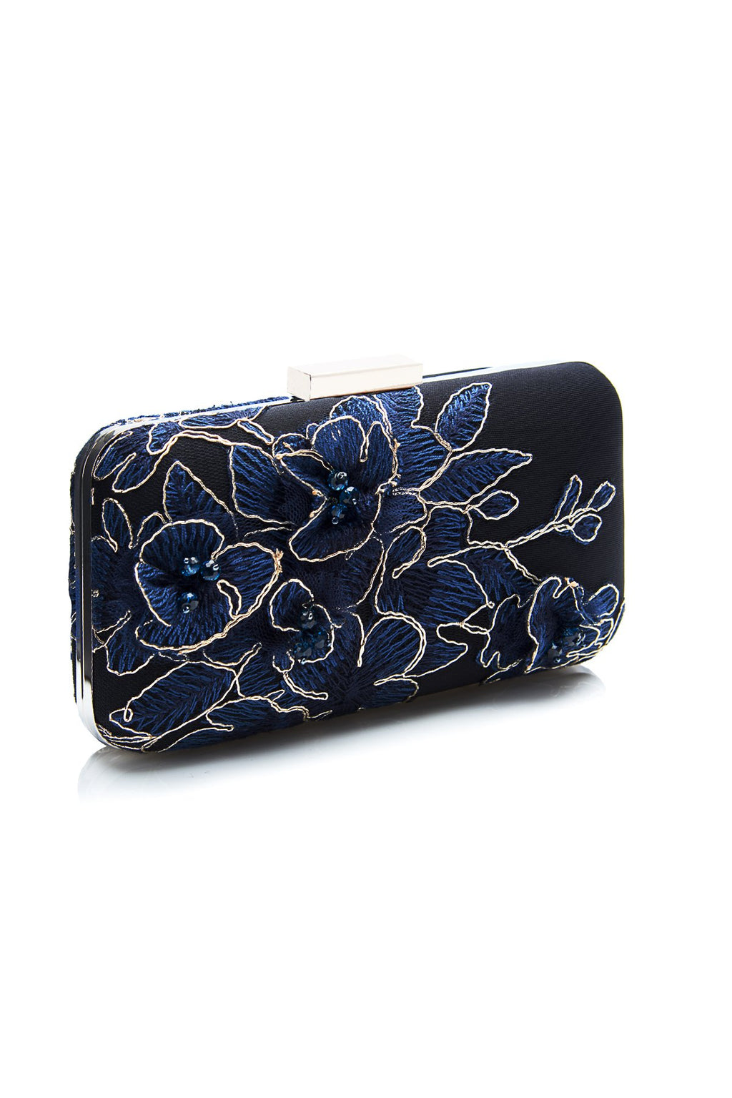 Tadashi Shoji - Embroidered 3D Blossom-Motif Clutch