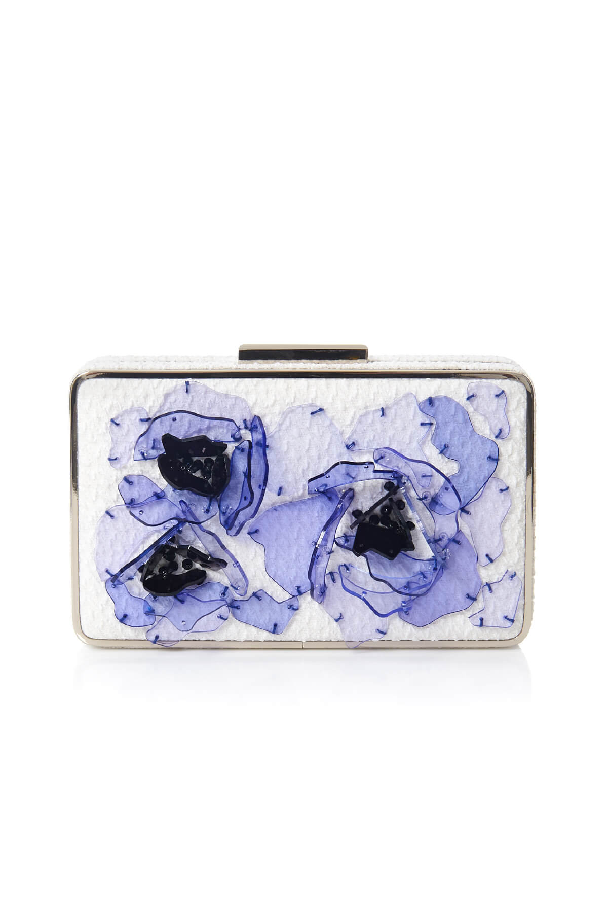 Tadashi Shoji - Acrylic 3D Blossom-Motif Clutch