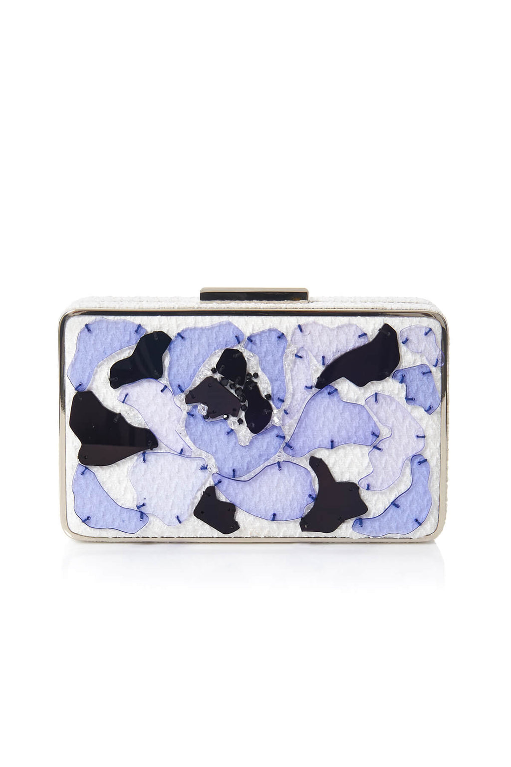 Tadashi Shoji - Acrylic 3D Blossom-Motif Clutch