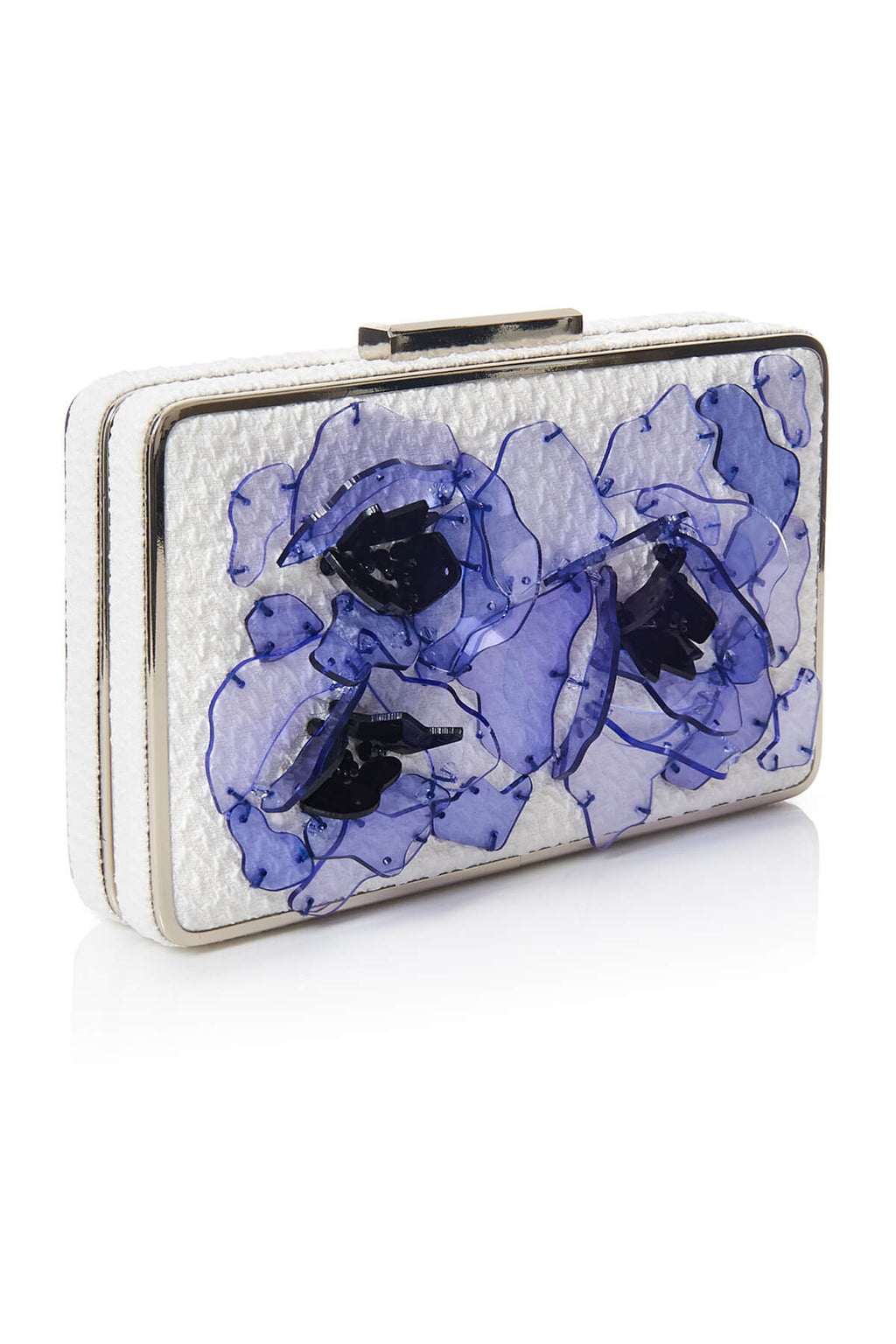 Tadashi Shoji - Acrylic 3D Blossom-Motif Clutch