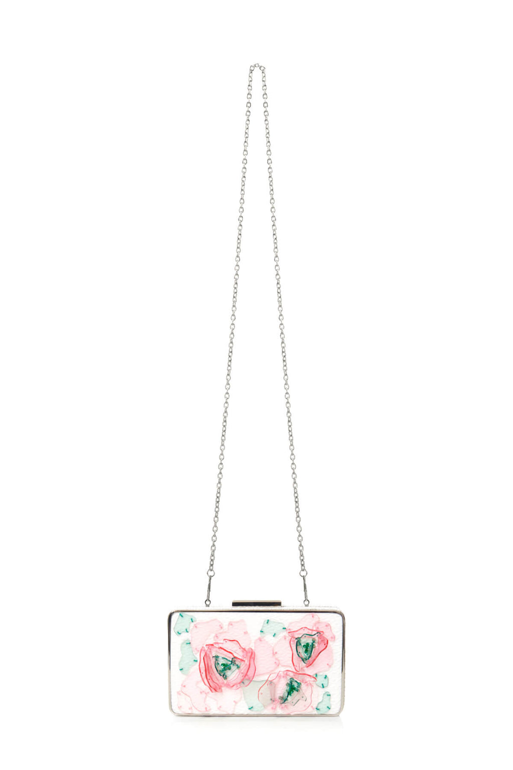 Tadashi Shoji - Acrylic 3D Blossom-Motif Clutch