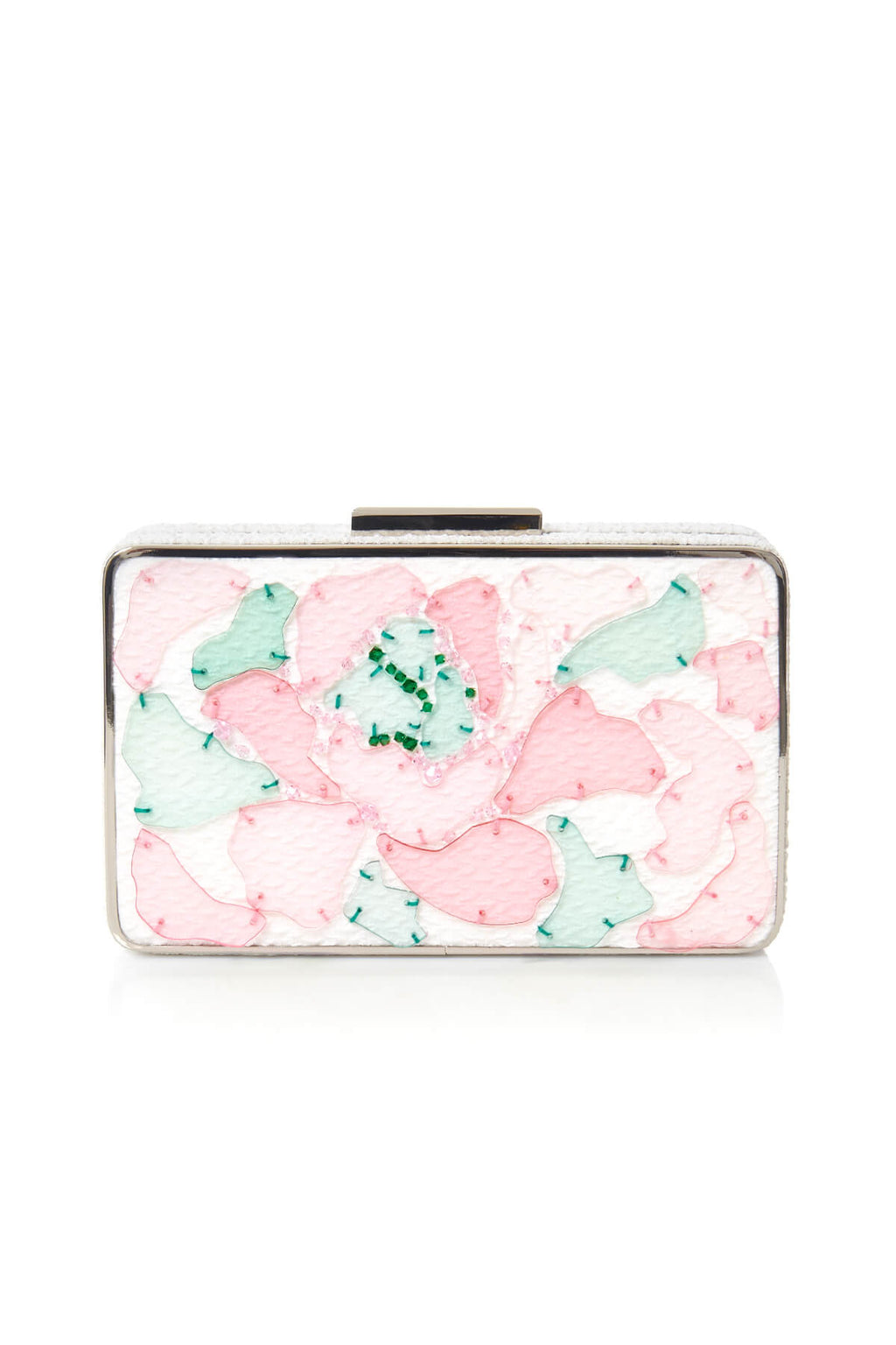 Tadashi Shoji - Acrylic 3D Blossom-Motif Clutch