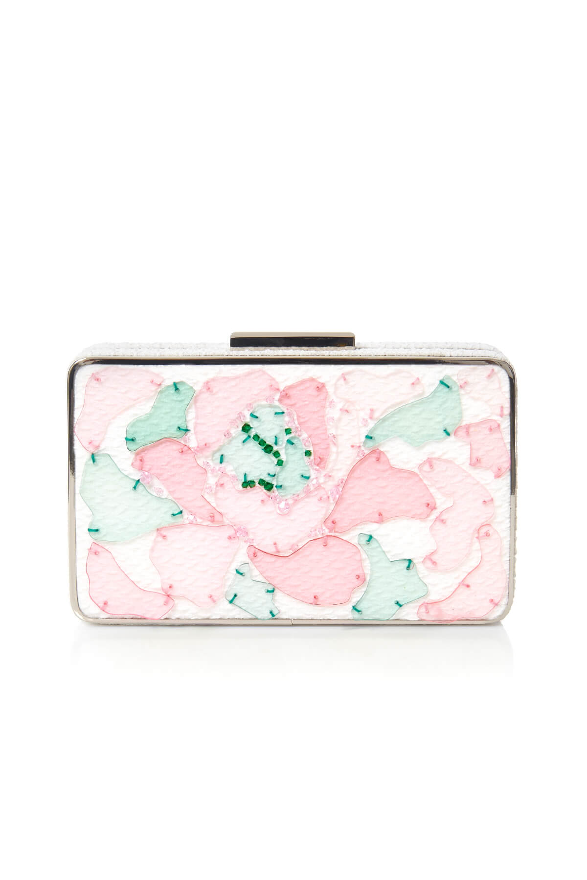 Tadashi Shoji - Acrylic 3D Blossom-Motif Clutch