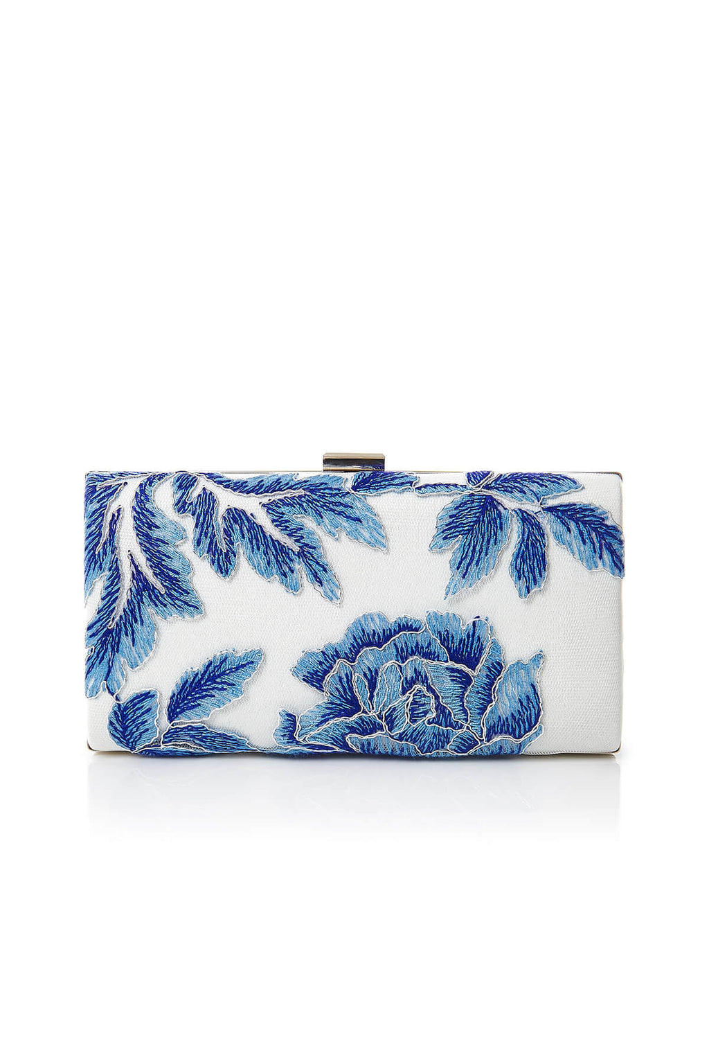 Tadashi Shoji - Metallic Blossom-Motif Clutch