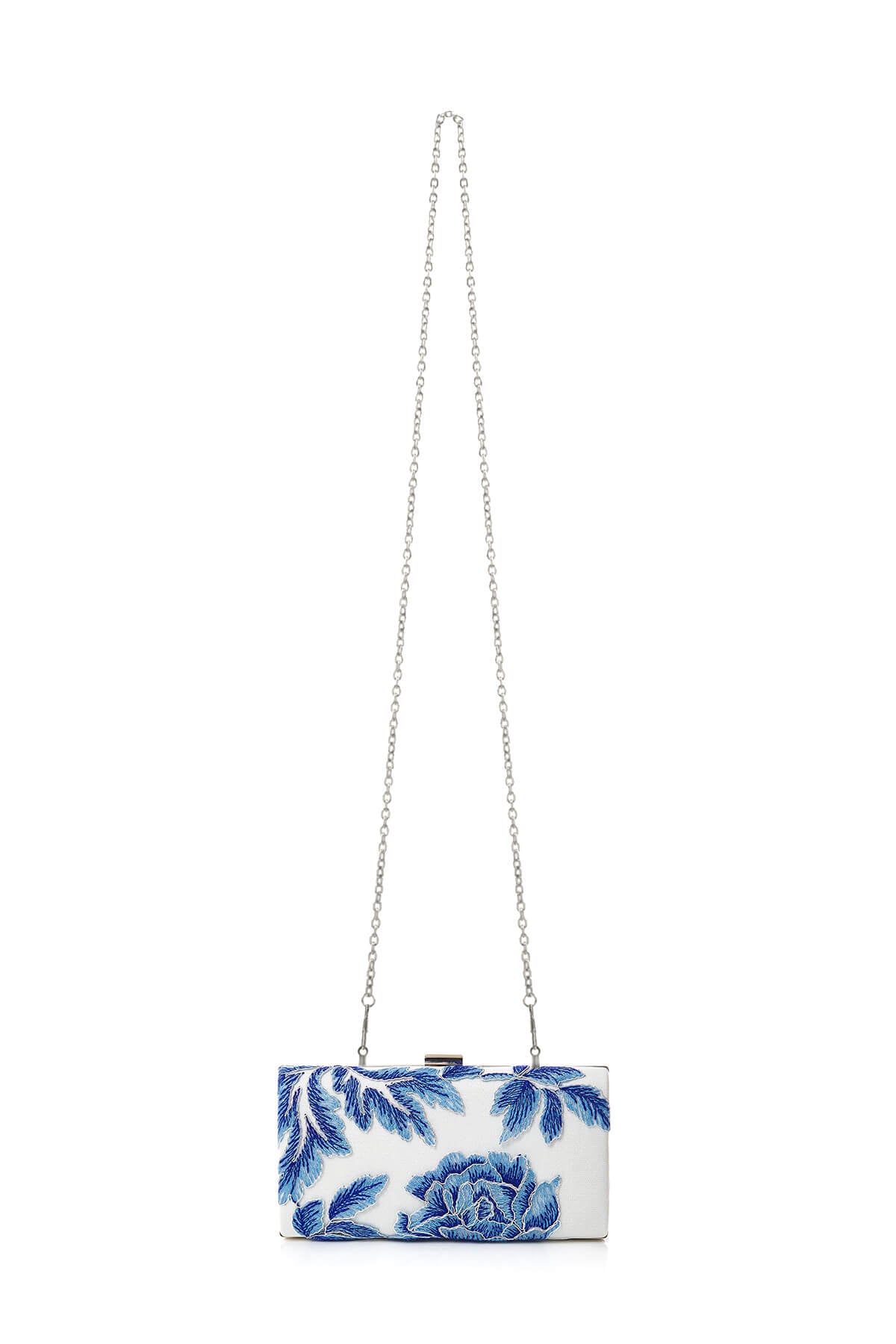 Tadashi Shoji - Metallic Blossom-Motif Clutch