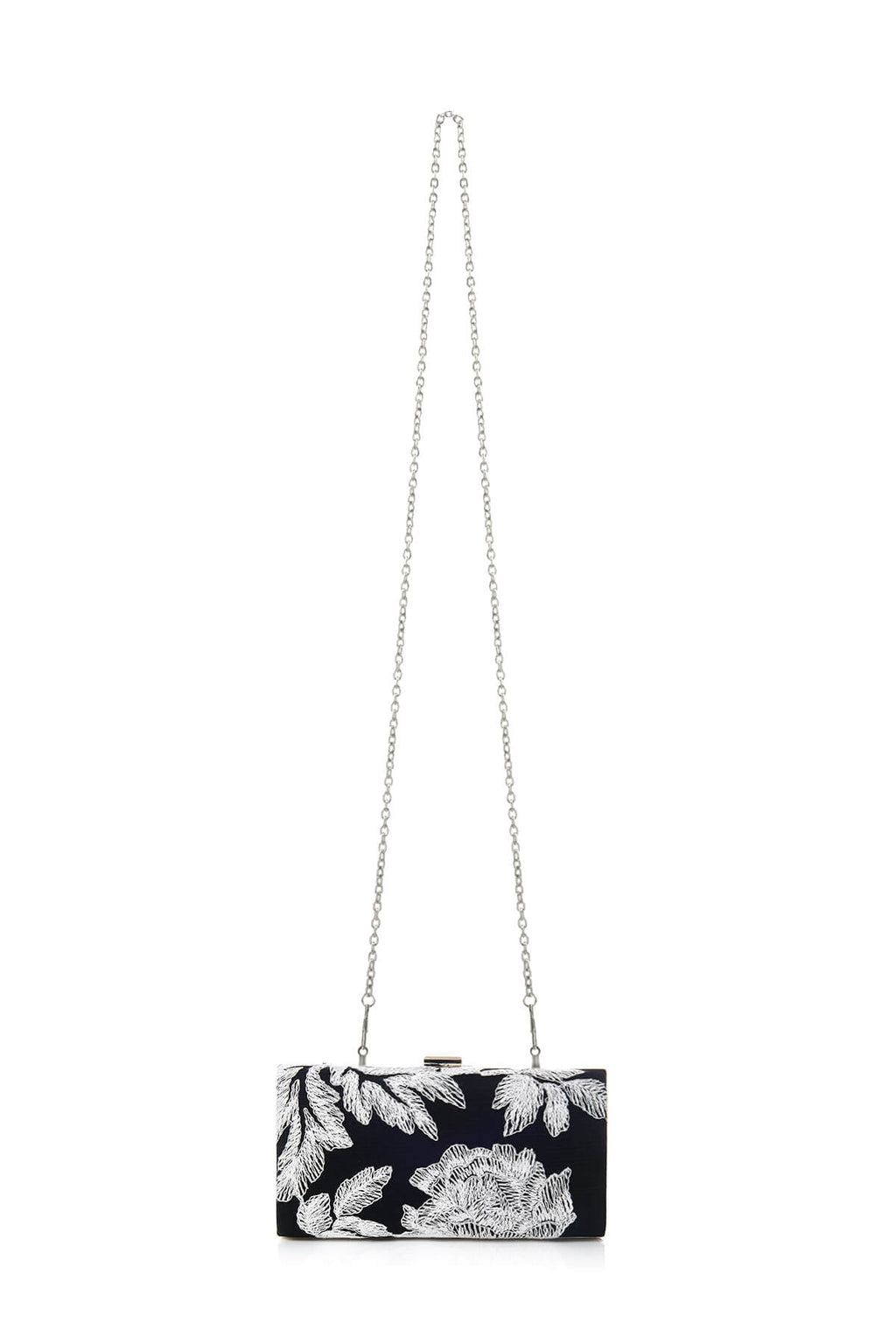 Tadashi Shoji - Metallic Blossom-Motif Clutch