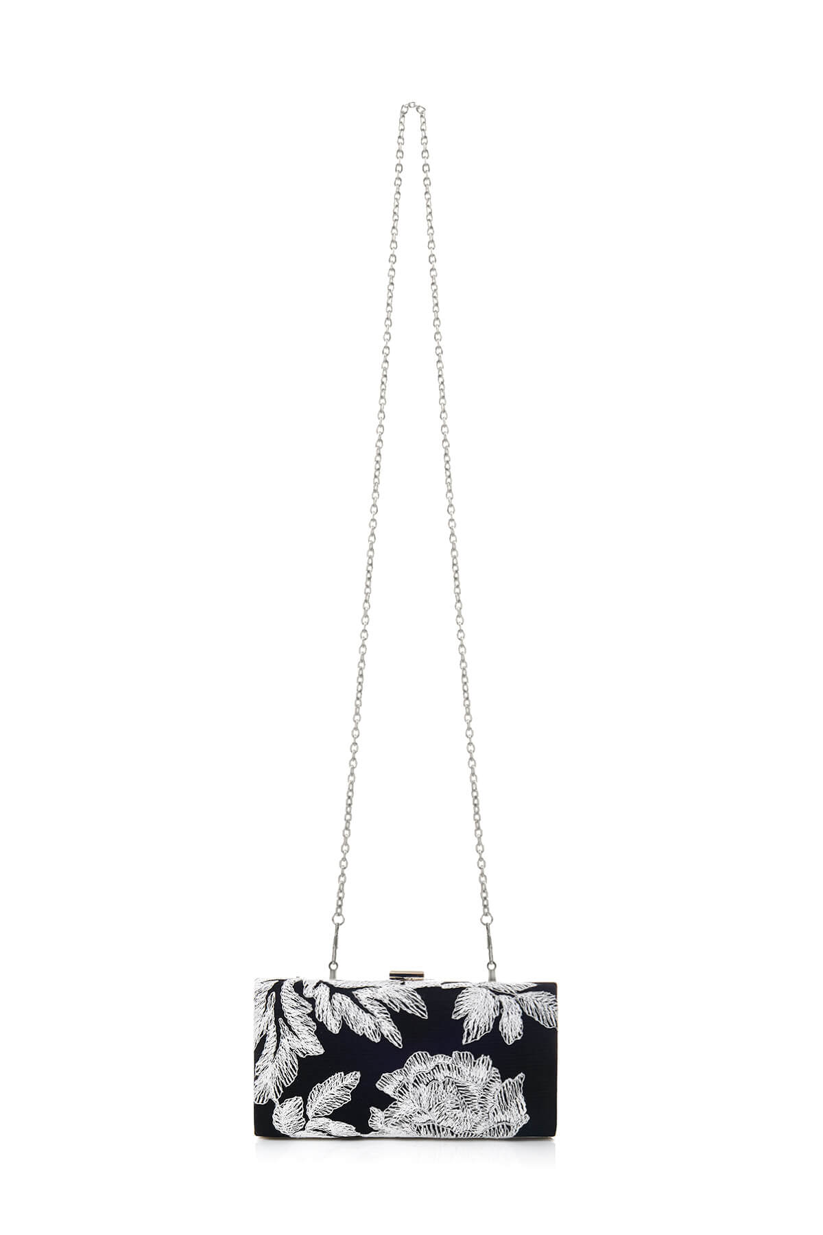 Tadashi Shoji - Metallic Blossom-Motif Clutch