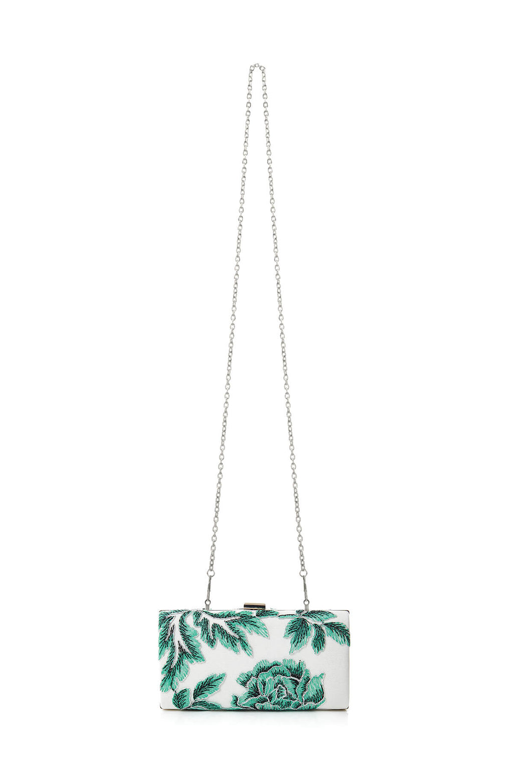 Tadashi Shoji - Metallic Blossom-Motif Clutch