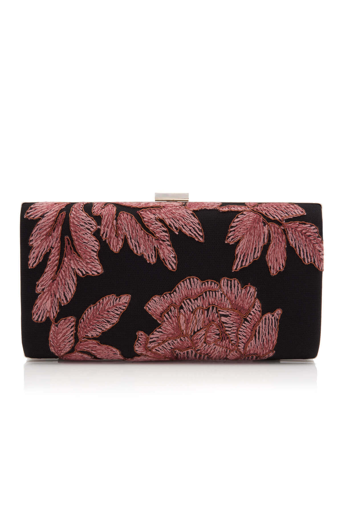 Tadashi Shoji - Metallic Blossom-Motif Clutch