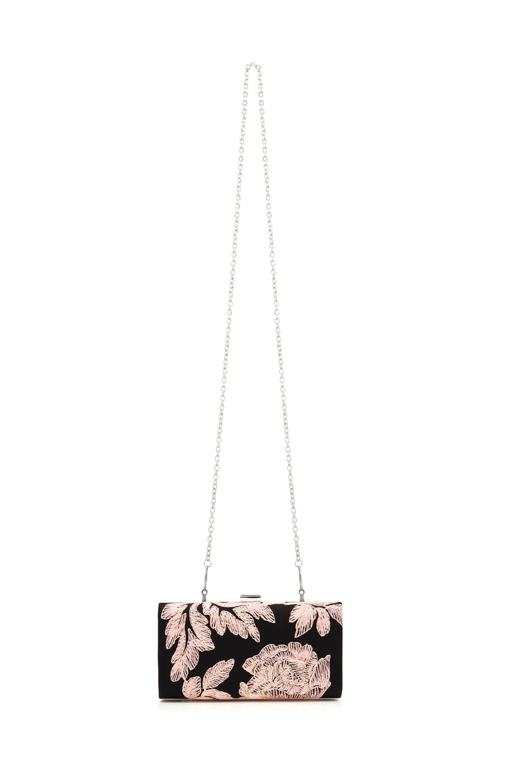 Tadashi Shoji - Metallic Blossom-Motif Clutch