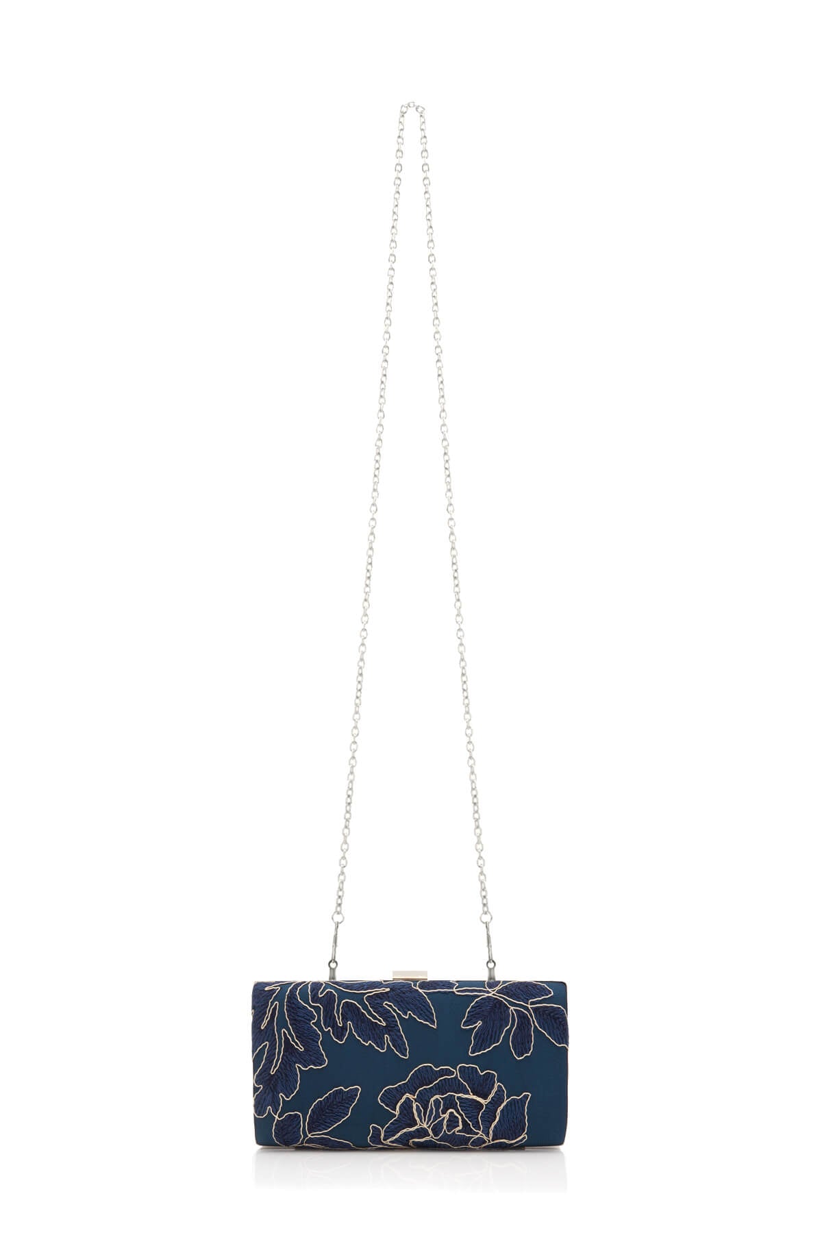 Tadashi Shoji - Metallic Blossom-Motif Clutch