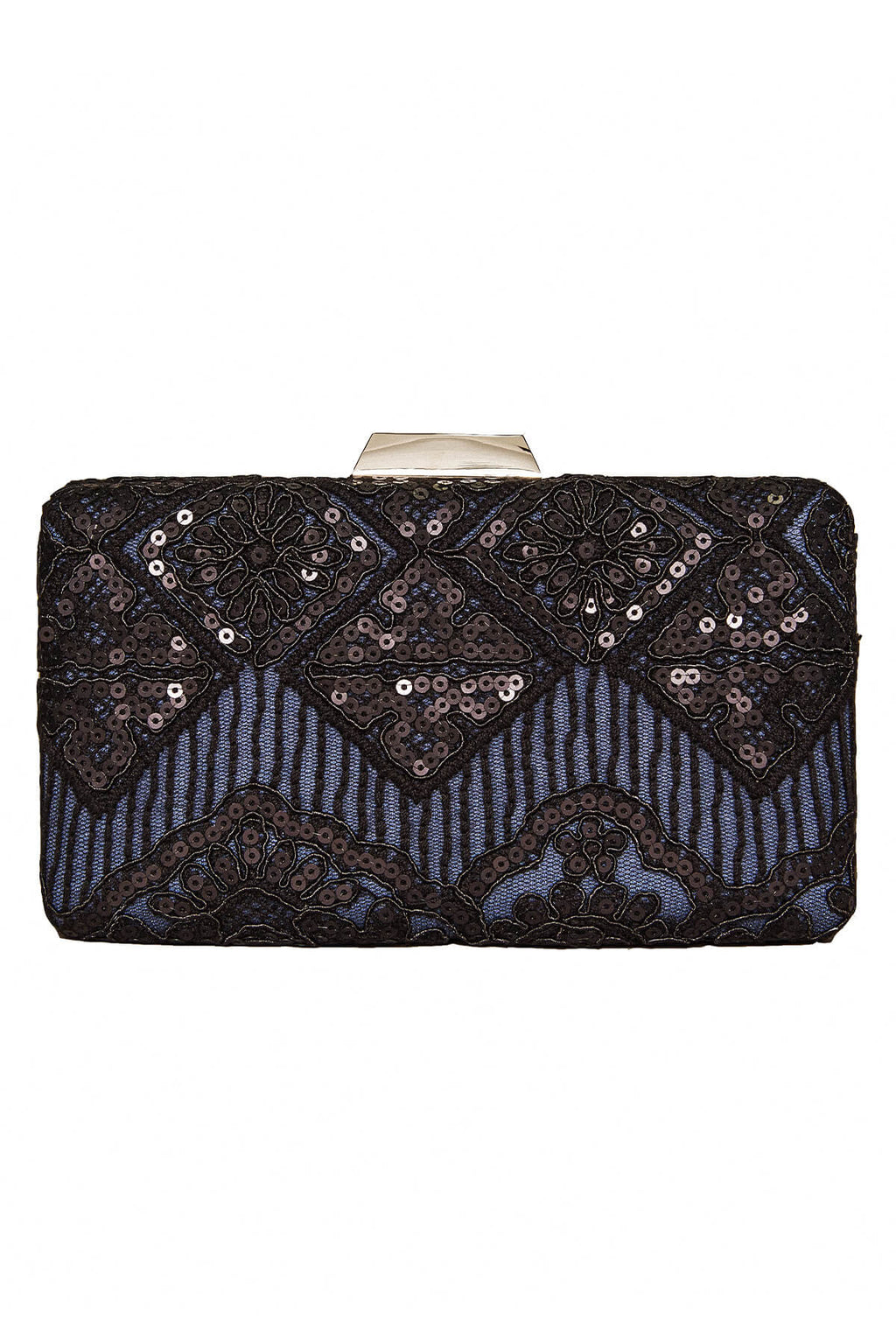 Choy Sequin Embroidered Clutch